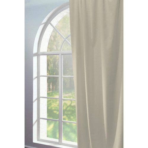 4004567223991 - Vorhang ADAM Uni Collection Gr 1 beige (naturweiß) Gardinen 145cm Kräuselband 145cm Baumwolle (Bio-Baumwolle) B145cm H145cm