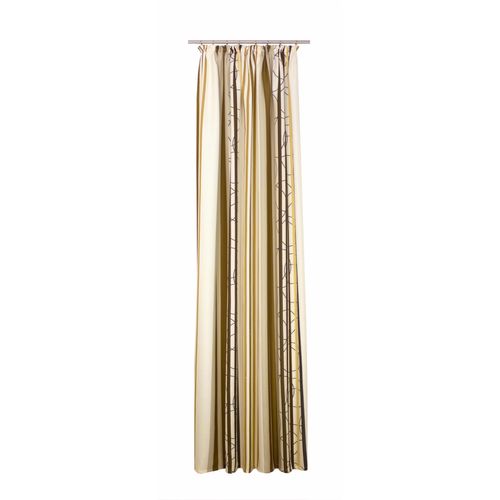 4004567154479 - Vorhang WIRTH Soliera Gardinen Gr 180 cm Kräuselband 135 cm braun Kräuselband Gardine
