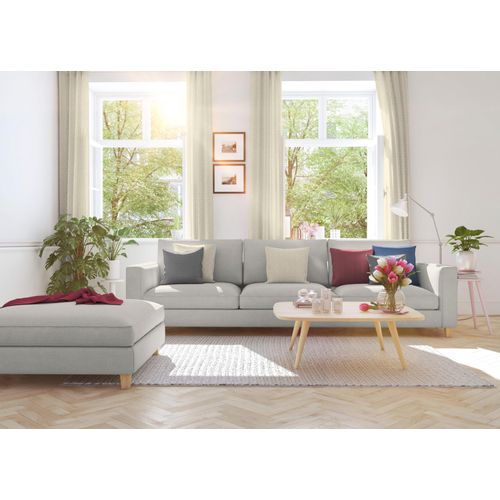 4004567533113 - Vorhang Ammersee Gr 4 beige (natur) B150cm H245cm Baumwolle Leinen Modal Gardinen Einzelschal mit Multiband