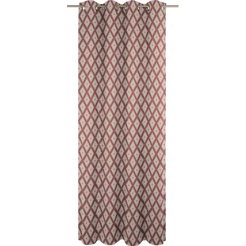 4004567192761 - Vorhang ADAM Maroccan Shiraz Light Gr 4 rot (cherryrot) B145cm H245cm Jacquard Baumwolle (Bio-Baumwolle) Gardinen