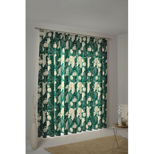 4004567285562 - Vorhang ADAM Eden Gr 2 grün (natur dunkelgrün) B145cm H175cm Jacquard Baumwolle (Bio-Baumwolle) Gardinen nachhaltig 4004567285562 - Vorhang ADAM Eden Gr 2 grün (natur dunkelgrün) B145cm H175cm Jacquard Baumwolle (Bio-Baumwolle) Gardinen nachhaltig