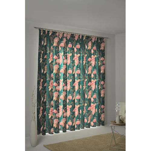 4004567285296 - Vorhang ADAM Eden Gr 2 bunt (dunkelgrün rosa) B145cm H175cm Jacquard Baumwolle (Bio-Baumwolle) Gardinen nachhaltig 4004567285296 - Vorhang ADAM Eden Gr 2 bunt (dunkelgrün rosa) B145cm H175cm Jacquard Baumwolle (Bio-Baumwolle) Gardinen nachhaltig