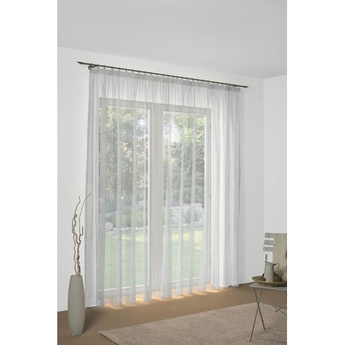 4004567094188 - Vorhang WIRTH Gr 5 weiß (sanftes weiß) B300cm H145cm Polyester Gardinen Store 4004567094188 - Vorhang WIRTH Gr 5 weiß (sanftes weiß) B300cm H145cm Polyester Gardinen Store
