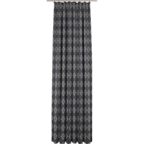 4004567186586 - Vorhang ADAM Romantic Puligny A Gr 1 blau (dunkelblau) Gardinen 145cm Kräuselband 145cm Baumwolle (Bio-Baumwolle) B145cm H145cm