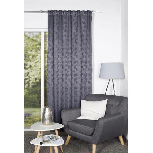 4056751482059 - Vorhang HOME WOHNIDEEN GINGKO Gr 4 grau (anthrazit) B135cm H245cm Polyester Gardinen Verdunkler jacquardgemustertes Gingko-Blatt-Motiv 100% verdunklend 4056751482059 - Vorhang HOME WOHNIDEEN GINGKO Gr 4 grau (anthrazit) B135cm H245cm Polyester Gardinen Verdunkler jacquardgemustertes Gingko-Blatt-Motiv 100% verdunklend