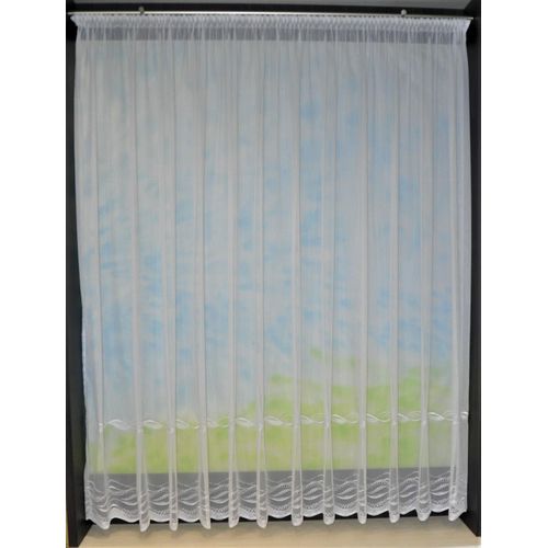 4028298307256 - Gardine STICKEREIEN PLAUEN Düne Gr 10 weiß B600cm H140cm Sablu00e9 Polyester Gardinen