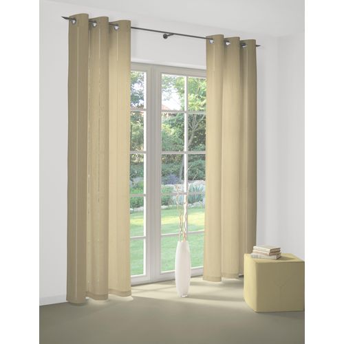 4004567151997 - Vorhang WIRTH Felsted Gr 1 beige Gardinen 150cm Ösen 132cm Polyester B132cm H150cm 4004567151997 - Vorhang WIRTH Felsted Gr 1 beige Gardinen 150cm Ösen 132cm Polyester B132cm H150cm