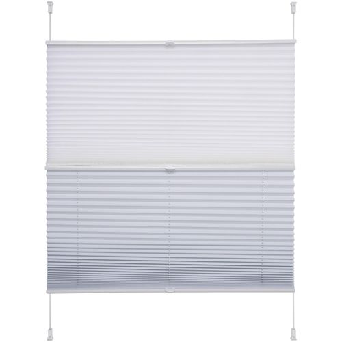 4016318292651 - Plissee Day & Night Plissees Gr 130 cm zweiseitig verschiebbar 75 cm weiß Plissees ohne Bohren 4016318292651 - Plissee Day & Night Plissees Gr 130 cm zweiseitig verschiebbar 75 cm weiß Plissees ohne Bohren
