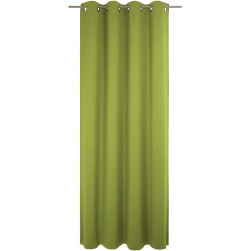 4004567249496 - Vorhang WIRTH Newbury Gr 1 grün Gardinen 145cm Ösen 130cm Baumwolle Polyester B130cm H145cm