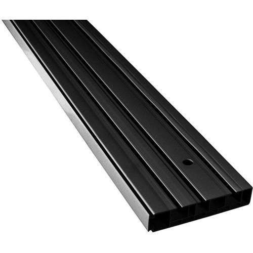 5949127147890 - Gardinenschiene Vorhangschiene SH (3) Gr 13 schwarz L580cm T895cm Kunststoff Gardinenstangen Gardinenschiene