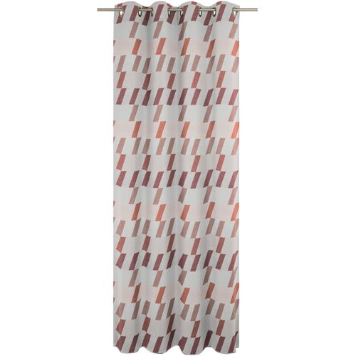 4004567227104 - Vorhang WIRTH Bray Gr 1 orange (terrakotta) Gardinen 145cm Ösen 132cm Baumwolle Polyester B132cm H145cm