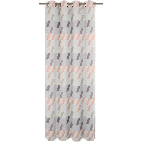 4004567227258 - Vorhang WIRTH Bray Gr 1 rosa (rosé) Gardinen 145cm Ösen 132cm Baumwolle Polyester B132cm H145cm