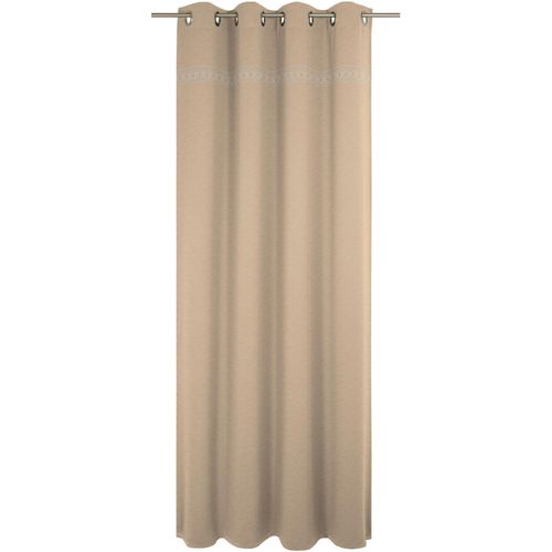 4004567222659 - Vorhang WIRTH Wiessee Gr 4 beige (naturfarben) B150cm H245cm Jacquard Baumwolle Leinen Modal Gardinen