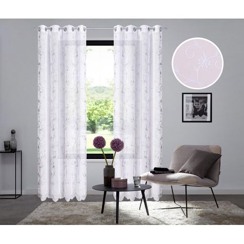 4068222499459 - Gardine HOME AFFAIRE Bisel Gr 4 weiß B130cm H245cm Polyester Gardinen 4068222499459 - Gardine HOME AFFAIRE Bisel Gr 4 weiß B130cm H245cm Polyester Gardinen