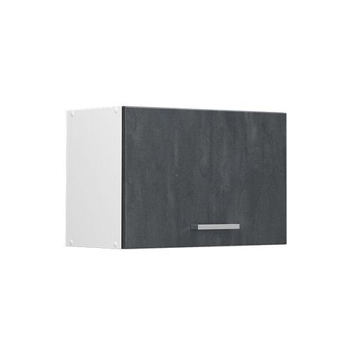 4066731403493 - Livinity Hängeschrank R-Line Schwarz Beton Weiß 60 cm flach