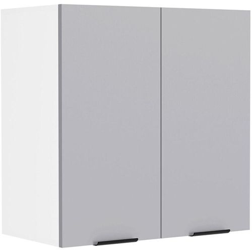 4051814429736 - Küchenschrank hängend Maße ca H 60 x B 60 x T 31 cm Hängeschrank mit Drehtür und zwei Fächern Küchenmöbel - Fasola