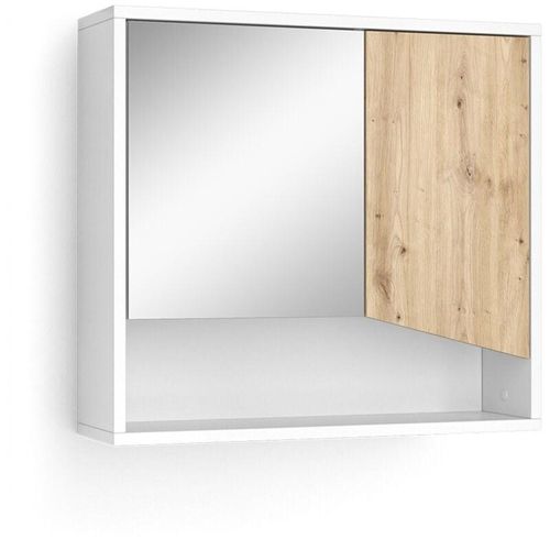 4066731450275 - - Badspiegelschrank Irida Weiß Artisan 60 x 55 cm