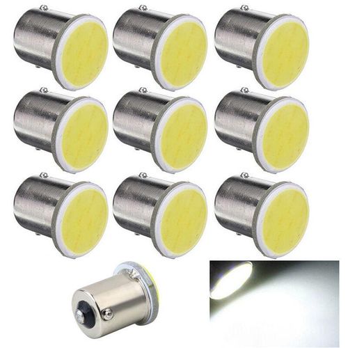 4852419267064 - Tlily - 10 StüCke Weiß 1156 BA15S P21W Led Auto led Lampe cob 12 smd v Spannung