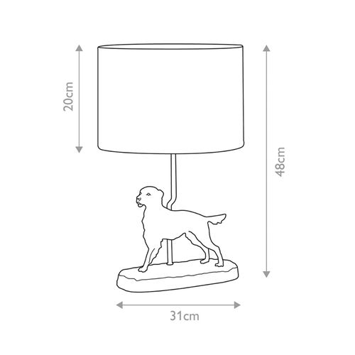 5024005287803 - Dl-rufus-tl Tischleuchte Rufus 1xE27 H48 L21 B31 - Designers Lightbox