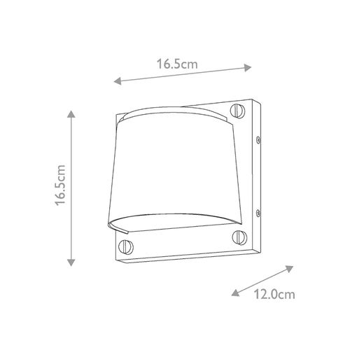 5024005012085 - Außenwandleuchte Scout weiß satin IP44 165 cm x 165 cm