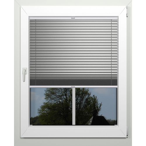 4042627399484 - Plissee INDEKO Thermo-Deluxe grau (grau metallfarben weiß weiß) Plissees 170cm zweiseitig verschiebbar 97cm Obermaterial 94% Polyester 6% sonstige Fasern zur Montage in der Glasleiste nach Maß B97cm H170cm 4042627399484 - Plissee INDEKO Thermo-Deluxe grau (grau metallfarben weiß weiß) Plissees 170cm zweiseitig verschiebbar 97cm Obermaterial 94% Polyester 6% sonstige Fasern zur Montage in der Glasleiste nach Maß B97cm H170cm
