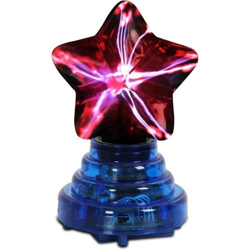 0699921981392 - Comely - Plasma Ball 4 Pentagramm mit rotem Licht USB-betriebene ionische Kugellampe Touch- und Klangaktivierungsmodi