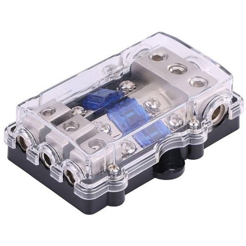 7403279611855 - Eosnow - Universal 60A Auto Auto Fahrzeug Stereo Audio Power Sicherungskasten Halter Block 1 In 3 Auswege