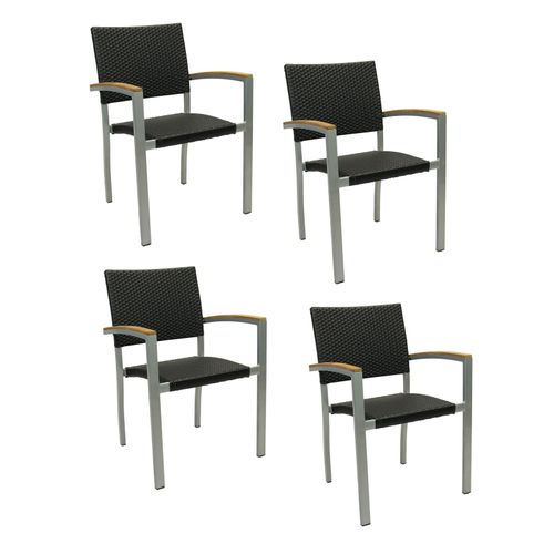 4059865146053 - Konway Stapelstuhl BORNEO 4x KONWAY® BORNEO Stapelsessel Schwarz Premium Polyr 4059865146053 - Konway Stapelstuhl BORNEO 4x KONWAY® BORNEO Stapelsessel Schwarz Premium Polyr