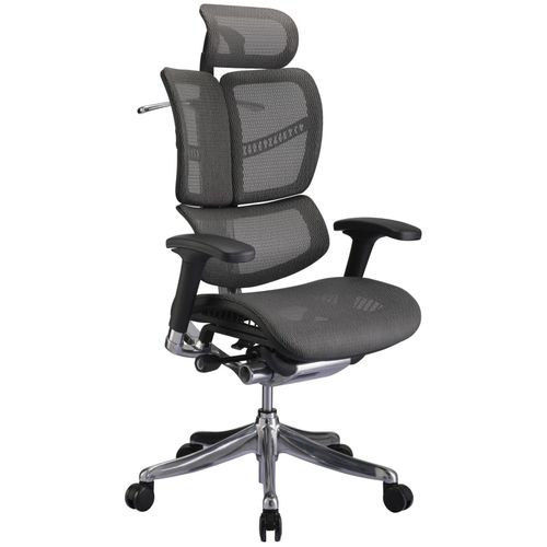 0710144651746 - Bürostuhl Norman Ergonomic mit Netzbezug Grau