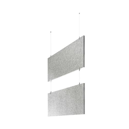 4040255327961 - baffel multiple-Set - Deckenträger - 3-fach Farbe lichtgrau Größe 100x50x25cm 4040255327961 - baffel multiple-Set - Deckenträger - 3-fach Farbe lichtgrau Größe 100x50x25cm