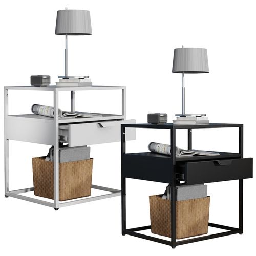 4051814435539 - Nachtschrank Beistelltisch Nachttisch Maße ca H 55 x B 45 x T 40 cm - Flokas M 4051814435539 - Nachtschrank Beistelltisch Nachttisch Maße ca H 55 x B 45 x T 40 cm - Flokas M