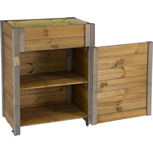 4055894561539 - dobar Rollbarer Gartenschrank mit Wolle Abmessungen ca 60x40x80 cm natur Eckschutz 4055894561539 - dobar Rollbarer Gartenschrank mit Wolle Abmessungen ca 60x40x80 cm natur Eckschutz