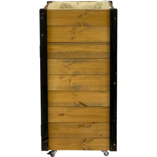 4055894561515 - dobar Rollbarer Gartenschrank mit Wolle 60x40x80 cm natur schwarzer Eckschutz 4055894561515 - dobar Rollbarer Gartenschrank mit Wolle 60x40x80 cm natur schwarzer Eckschutz