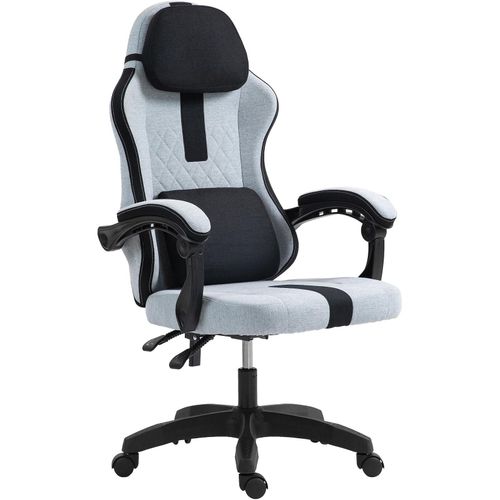 4255716331832 - Bürostuhl Miltona mit Stoffbezug I Schreibtischstuhl ergonomisch I Höhenverstellbarer Gamingstuhl mit Kopfpolster und Lendenwirbelpolster