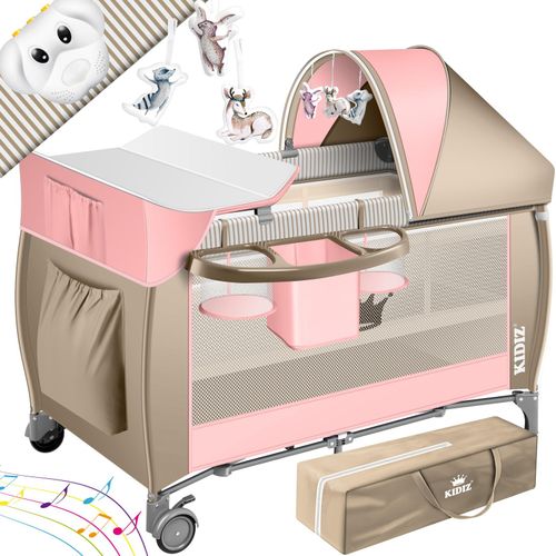 4260692715040 - KIDIZ® Babybett 3 in 1 Reisebett Kombi Set Baby Bett mit Wickelauflage Moskitonetz Laufstall Baby ab Geburt bis 15 kg luftige Seitenwände mit Seiteneingang Tragetasche zusammenklappbar 4260692715040 - KIDIZ® Babybett 3 in 1 Reisebett Kombi Set Baby Bett mit Wickelauflage Moskitonetz Laufstall Baby ab Geburt bis 15 kg luftige Seitenwände mit Seiteneingang Tragetasche zusammenklappbar