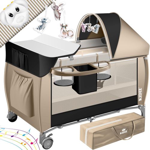4260692715033 - KIDIZ® Babybett 3 in 1 Reisebett Kombi Set Baby Bett mit Wickelauflage Moskitonetz Laufstall Baby ab Geburt bis 15 kg luftige Seitenwände mit Seiteneingang Tragetasche zusammenklappbar 4260692715033 - KIDIZ® Babybett 3 in 1 Reisebett Kombi Set Baby Bett mit Wickelauflage Moskitonetz Laufstall Baby ab Geburt bis 15 kg luftige Seitenwände mit Seiteneingang Tragetasche zusammenklappbar