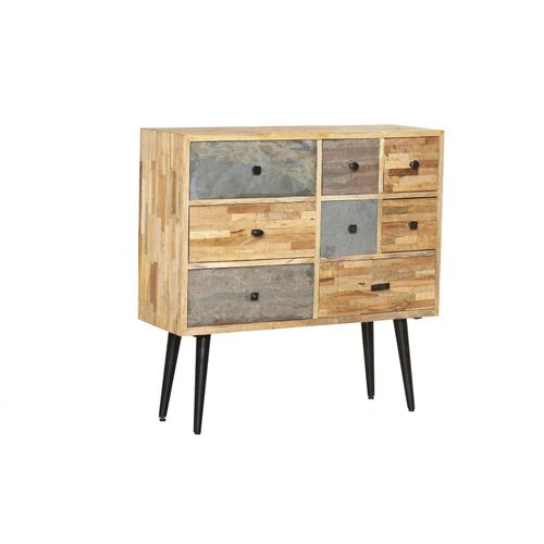 4059865631139 - INTERIA Home & Living Kommode 90cm YAMUNA Sideboard Schrank Holz Metall Board
