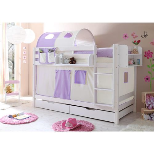 4250393852557 - TiCAA Etagenbett Marcel Kiefer weiß Classic 4250393852557 - TiCAA Etagenbett Marcel Kiefer weiß Classic