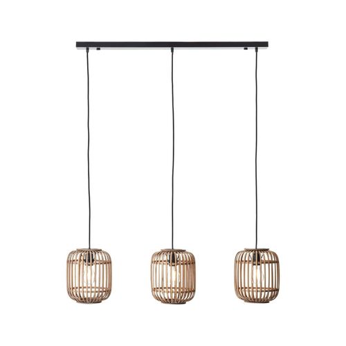 4004353347559 - Lampe Woodrow Pendelleuchte 3flg hellbraun 3x A60 E27 60W geeignet für Normallampen (nicht enthalten) Kabel kürzbar - braun - Brilliant 4004353347559 - Lampe Woodrow Pendelleuchte 3flg hellbraun 3x A60 E27 60W geeignet für Normallampen (nicht enthalten) Kabel kürzbar - braun - Brilliant