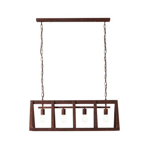 4004353365416 - Lampe Matrix Pendelleuchte 4flg rostfarbend 4x A60 E27 60W geeignet für Normallampen (nicht enthalten) Kette ist kürzbar - Braun - Brilliant 4004353365416 - Lampe Matrix Pendelleuchte 4flg rostfarbend 4x A60 E27 60W geeignet für Normallampen (nicht enthalten) Kette ist kürzbar - Braun - Brilliant