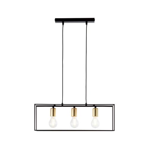 4004353355875 - Lampe Arica Pendelleuchte 3flg schwarz messing 3x A60 E27 60W geeignet für Normallampen (nicht enthalten) Kabel kürzbar - schwarz - Brilliant 4004353355875 - Lampe Arica Pendelleuchte 3flg schwarz messing 3x A60 E27 60W geeignet für Normallampen (nicht enthalten) Kabel kürzbar - schwarz - Brilliant