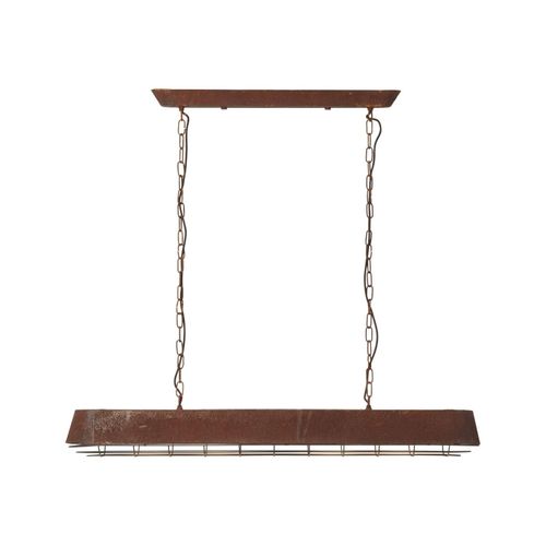 4004353334276 - Lampe Alvera Pendelleuchte 4flg rostfarbend 4x A60 E27 60W geeignet für Normallampen (nicht enthalten) Die Kette ist kürzbar - Braun - Brilliant
