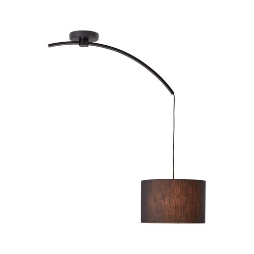 4004353378362 - BRILLIANT Daria Pendelleuchte mit Auslegearm schwarz InnenleuchtenPendelleuchten 1x A60 E27 40W geeignet für Normallampen (nicht enthalten) In der Höhe einstellbar   Kabel kürzbar