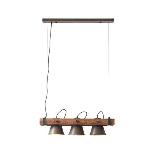 4004353361487 - Lampe Decca Pendelleuchte 3flg schwarz stahl 3x A60 E27 10W Holz aus nachhaltiger Waldwirtschaft (fsc) - schwarz - Brilliant 4004353361487 - Lampe Decca Pendelleuchte 3flg schwarz stahl 3x A60 E27 10W Holz aus nachhaltiger Waldwirtschaft (fsc) - schwarz - Brilliant