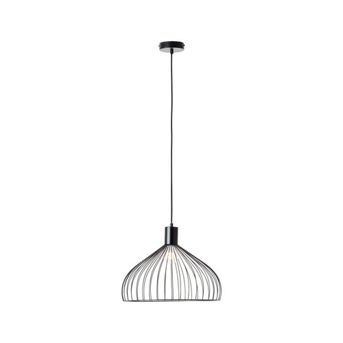 4004353390937 - Lampe Blacky Pendelleuchte 40cm schwarz matt 1x A60 E27 40W Kabel kürzbar in der Höhe einstellbar - schwarz - Brilliant 4004353390937 - Lampe Blacky Pendelleuchte 40cm schwarz matt 1x A60 E27 40W Kabel kürzbar in der Höhe einstellbar - schwarz - Brilliant