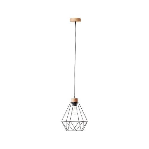 4004353396465 - Lampe Drewno Pendelleuchte 25cm schwarz holzfarbend 1x A60 E27 25W Holz aus nachhaltiger Waldwirtschaft (fsc) - braun - Brilliant 4004353396465 - Lampe Drewno Pendelleuchte 25cm schwarz holzfarbend 1x A60 E27 25W Holz aus nachhaltiger Waldwirtschaft (fsc) - braun - Brilliant