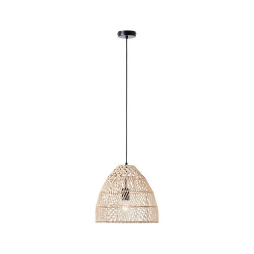 4004353396700 - Lampe Minster Pendelleuchte 35cm natur weiß 1x A60 E27 25W Kabel kürzbar in der Höhe einstellbar - braun - Brilliant 4004353396700 - Lampe Minster Pendelleuchte 35cm natur weiß 1x A60 E27 25W Kabel kürzbar in der Höhe einstellbar - braun - Brilliant