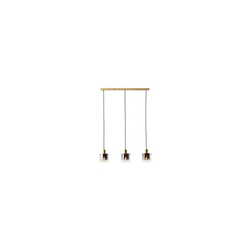 4004353402142 - Osaki Pendelleuchte 3flg gold rauchglas 3x A60 E27 52W geeignet für Normallampen (nicht enthalten) - gold - Brilliant 4004353402142 - Osaki Pendelleuchte 3flg gold rauchglas 3x A60 E27 52W geeignet für Normallampen (nicht enthalten) - gold - Brilliant