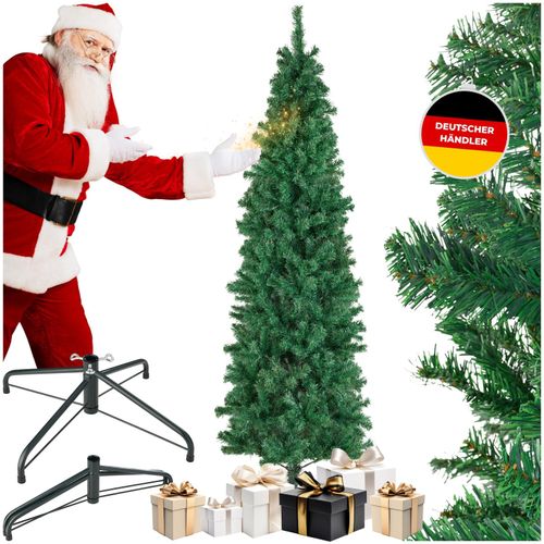 4061173269751 - tectake® Weihnachtsbaum verschiedene Größen künstlich in Grün mit dichten Nadeln formbar mit viel Volumen pulverbeschichteter Metallständer mit Kunststoffkappen