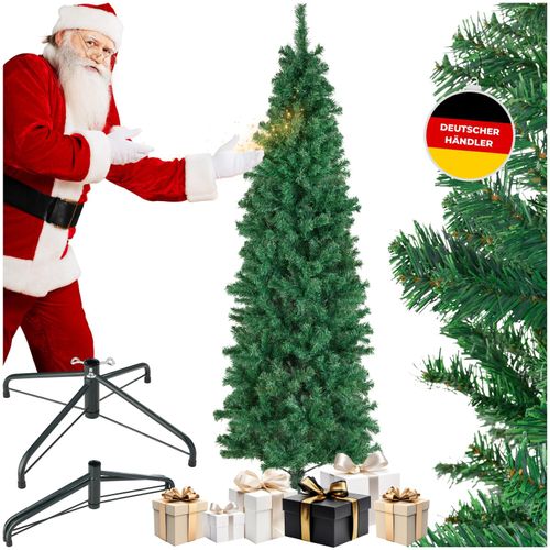 4061173269744 - tectake® Weihnachtsbaum verschiedene Größen künstlich in Grün mit dichten Nadeln formbar mit viel Volumen pulverbeschichteter Metallständer mit Kunststoffkappen